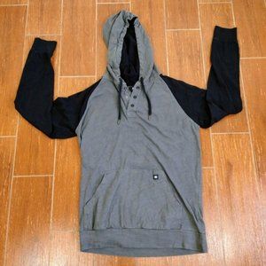 Just SOLD! D C Grey and Black Vintage Y2K Hoodie Size Small